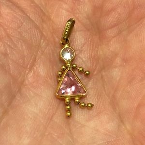 14KY Gold pendant girl October